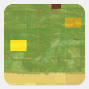 Genese-Tag 3: Vegetation 2014 Quadratischer Aufkleber