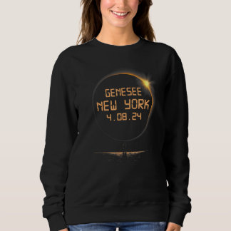 Genesee New York NY Totale Sonnenfinsternis 8. Apr Sweatshirt