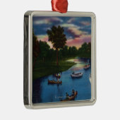 Genesee Tal-Park-Bootfahrt-Szene Ornament Aus Metall (Rechts)