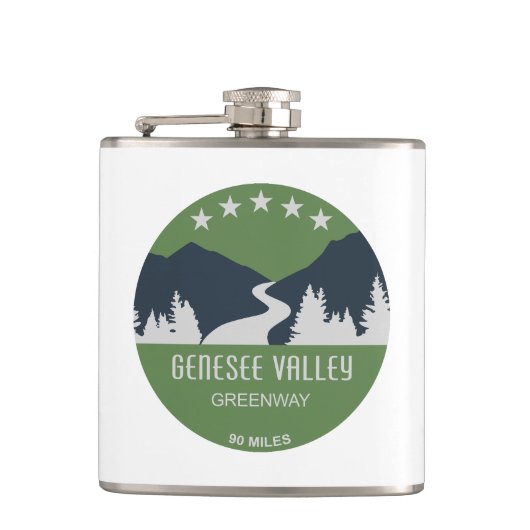 Genesee Valley Greenway New York Flachmann (Vorderseite)