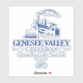 Genesee Valley Greenway (RT) Aufkleber (Blatt)
