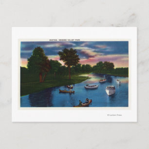 Genesee Valley Park Bootszene Postkarte