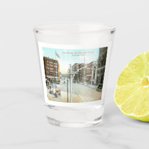 Genesee & Water Street, Syracuse, New York Vintage Schnapsglas