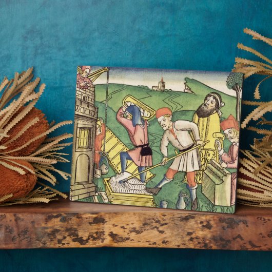 Genesis 11 1-9 Gebäude Der Turm von Babel, von t Fotoplatte (Seite)