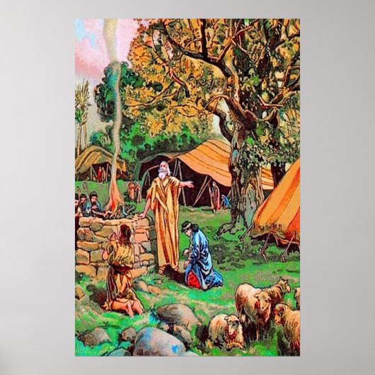 Genesis 12 Gottes Versprechen an Abram Poster (Vorne)