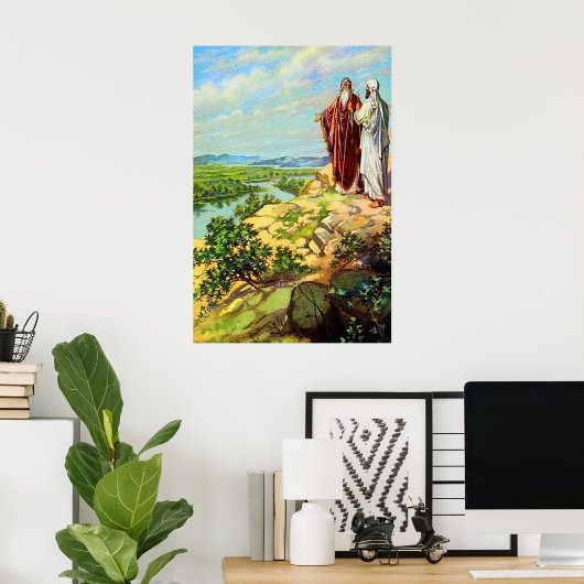 Genesis 13 Abram und Lot Separate Poster (Heimbüro)