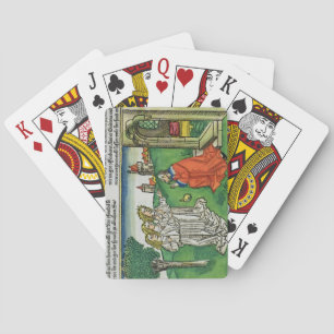 Genesis 18 2 Abraham and the Three Angels, from th Spielkarten