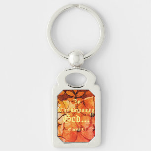 Genesis 1:1 Am Anfang Gott.."Bible Wahrheit K Schlüsselanhänger
