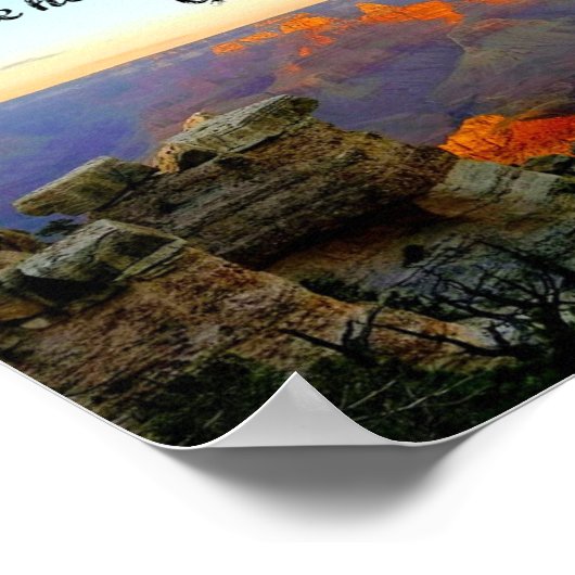 Genesis 1:1 Am Anfang schuf Gott Poster (Ecke)