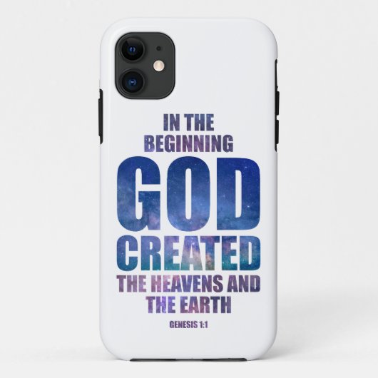 Genesis 1:1 im von GOD geschaffenen Universum Case-Mate iPhone Hülle (Rückseite)