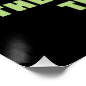 Genesis 1:1 in der ersten Gott erschaffen - Glaube Poster (Ecke)