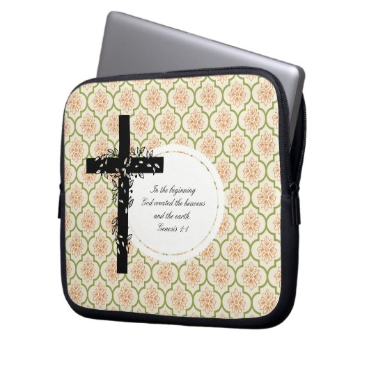 Genesis 1:1 Notebook- oder Netbook Carrier Sleeve (Vorderseite Links)