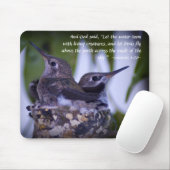 Genesis 1:20 Juvenile Hummingbirds Mousepad (Mit Mouse)