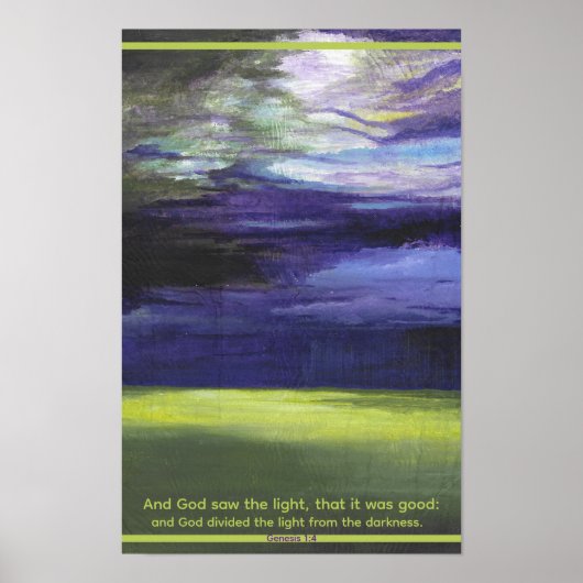 Genesis 1:4 poster (Vorne)