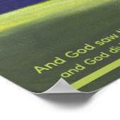 Genesis 1:4 poster (Ecke)