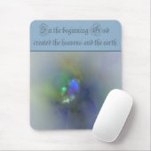 Genesis 1 Am Anfang schuf Gott die Himmel Mousepad (Mit Mouse)