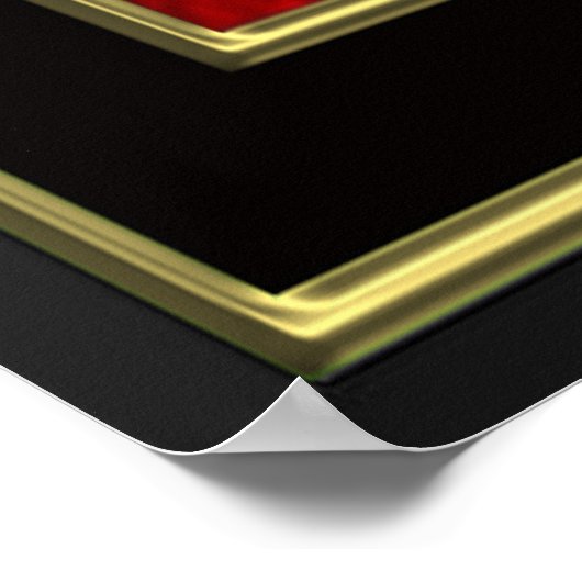 Genesis 1 Am Anfang schuf Gott schwarz Poster (Ecke)