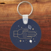 Genesis 1 - Gott ist der Schöpfer aller Dinge. Schlüsselanhänger (Vorderseite)