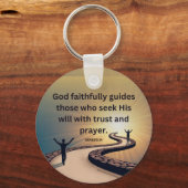 Genesis 24 - Gott führt diejenigen, die Seinen Wil Schlüsselanhänger (Vorderseite)
