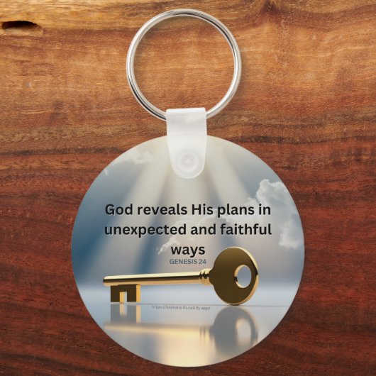 GENESIS 24 - Gottes Pläne werden oft im Juni offen Schlüsselanhänger (Vorderseite)