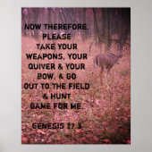 Genesis 27:3 Buck Poster (Vorne)
