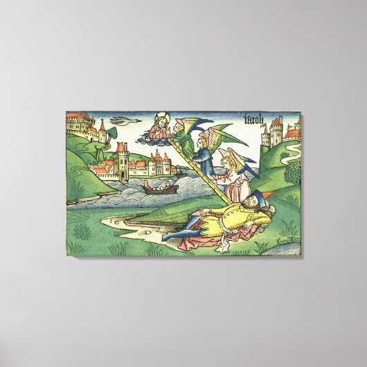 Genesis 28 10 Jacob's Ladder, from the 'Nürnberg Leinwanddruck (Vorderseite)