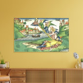 Genesis 28 10 Jacob's Ladder, from the 'Nürnberg Leinwanddruck (Insitu (Wohnzimmer))