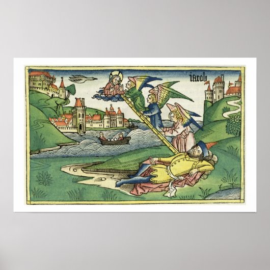 Genesis 28 10 Jacob's Ladder, from the 'Nürnberg Poster (Vorne)
