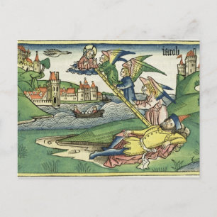 Genesis 28 10 Jacob's Ladder, from the 'Nürnberg Postkarte