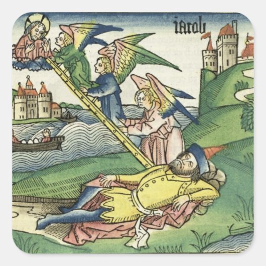 Genesis 28 10 Jacob's Ladder, from the 'Nürnberg Quadratischer Aufkleber (Vorderseite)