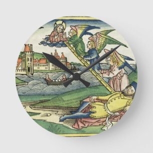Genesis 28 10 Jacob's Ladder, from the 'Nürnberg Runde Wanduhr