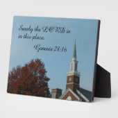 Genesis 28:16 Gewiss ist der Herr an diesem Ort Fotoplatte (Seite)