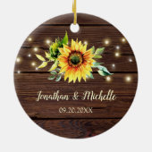 Genesis 2:24 Die beiden werden eine Hochzeit werde Keramik Ornament (Hinten)