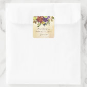 Genesis 2:24 Und die beiden werden eine Hochzeit w Quadratischer Aufkleber (Tasche)