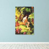 Genesis 2 Gottes macht die Leinwand des ersten Men (Insitu (Holzboden))