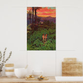 Genesis 3 Adam und Eve Verließ Eden Poster (Küche)