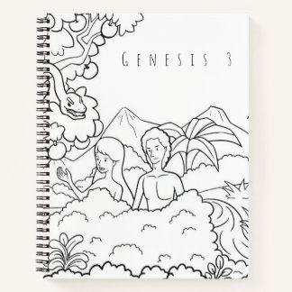 Genesis 3 Bibel-Malnotizbuch | Christliche Schrift Notizblock