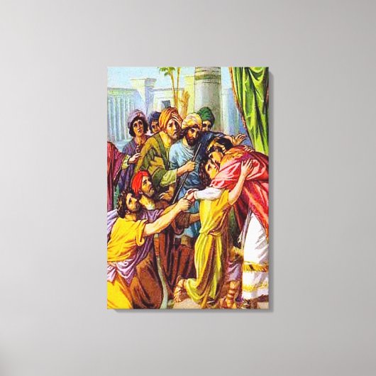 Genesis 45 Joseph erzählt, wer er Leinwand ist (Vorderseite)