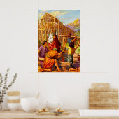 Genesis 6 Noah baut das Ark Poster auf (Küche)