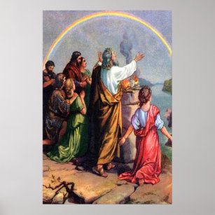 Genesis 8 Gottes Versprechen an Noah Poster