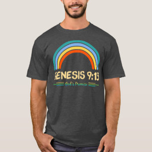 Genesis 913 Götter Versprechen gekonnt Regenbogen T-Shirt