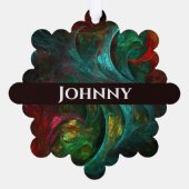 Genesis Abstrakt Art Ornament Karte (Rückseite)