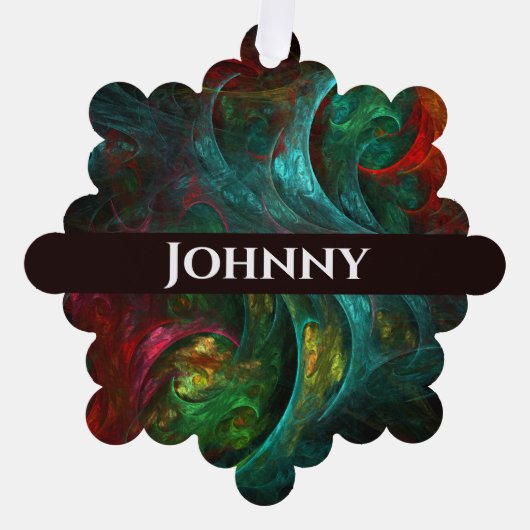 Genesis Abstrakt Art Ornament Karte (Vorderseite)