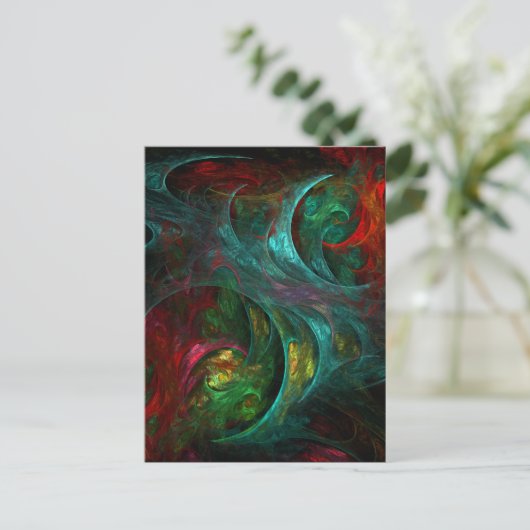 Genesis Abstrakt Art Postkarte (Stehend Vorderseite)