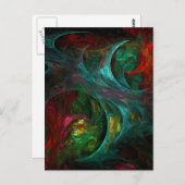 Genesis Abstrakt Art Postkarte (Vorne/Hinten)