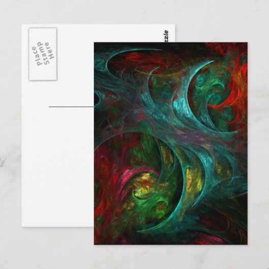 Genesis Abstrakt Art Postkarte (Vorne/Hinten)