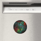 Genesis Abstrakt Art Round Magnet (In Situ (Geschirrspüler))