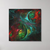 Genesis Abstrakt Art Wrapped Canvas Print Leinwanddruck (Vorderseite)