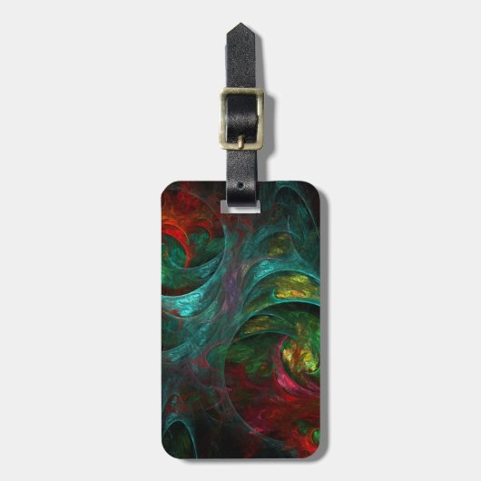 Genesis Abstrakte Kunstadresse Gepäckanhänger (Vorderseite vertikal)