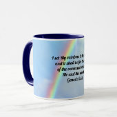 Genesis Bible Verse Rainbow Art Tassen Cup (Vorderseite Links)